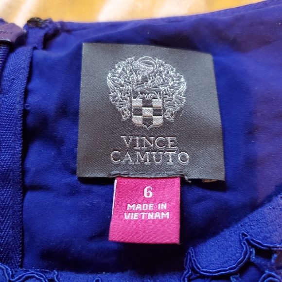 Vince Camuto Sheer Floral Lace Dress 6 - Picture 7 of 8